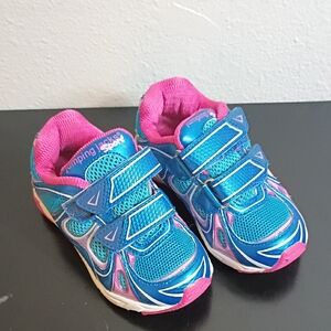 Jumping Jacks Vibrant Blue and Pink Kids Sneakers